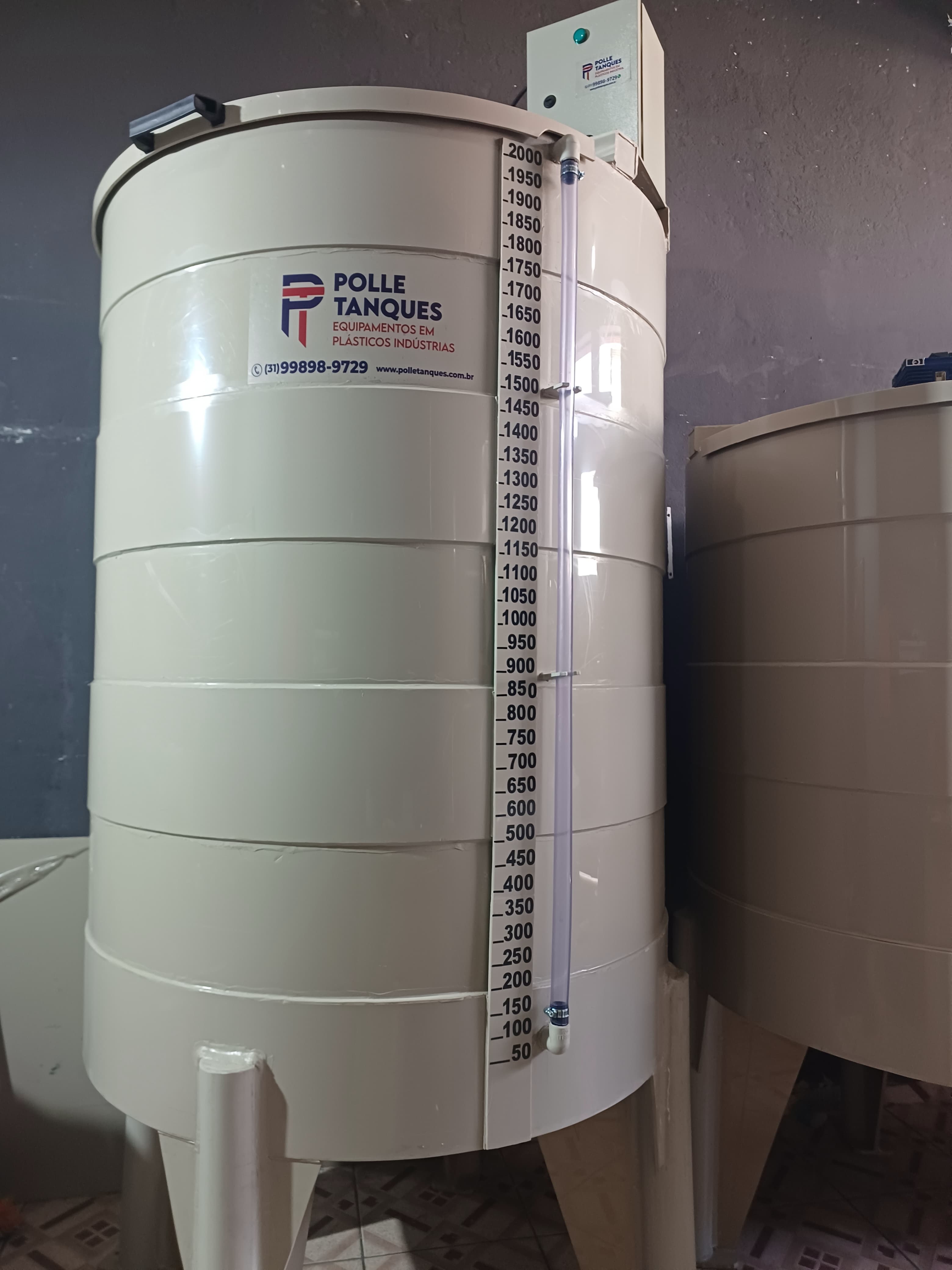 Tanque misturador em polipropileno