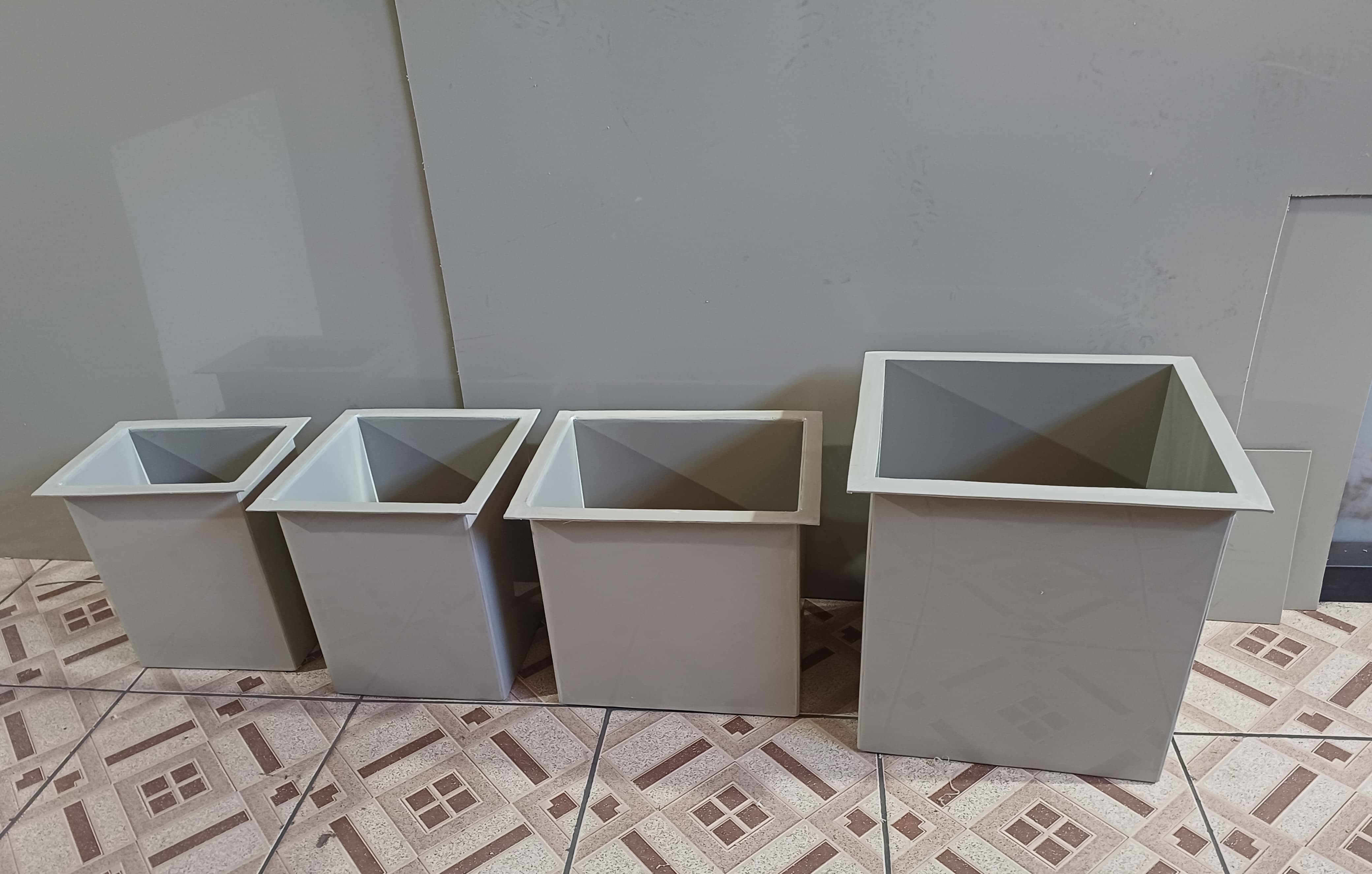 Tanques retangulares em polipropileno